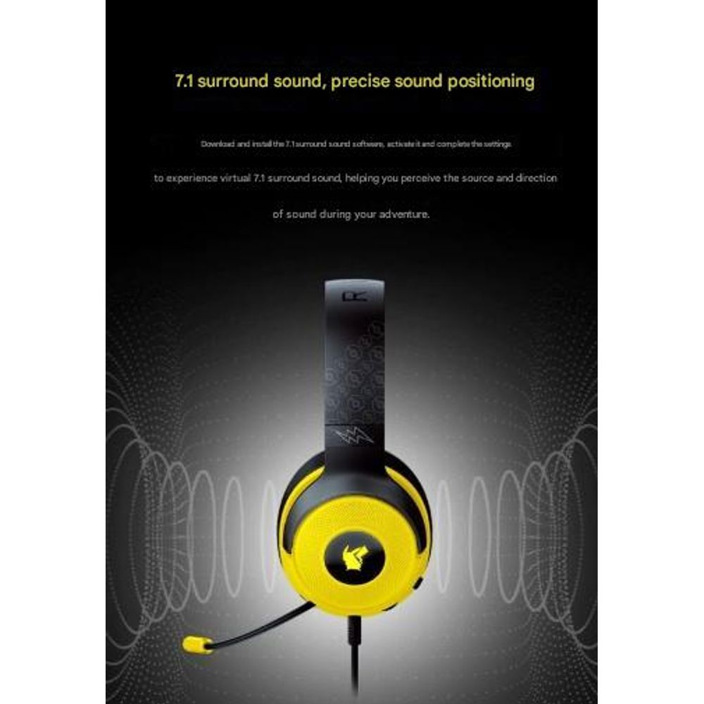 Razer Pokemon Pikachu Wired Headset With Microphone 7