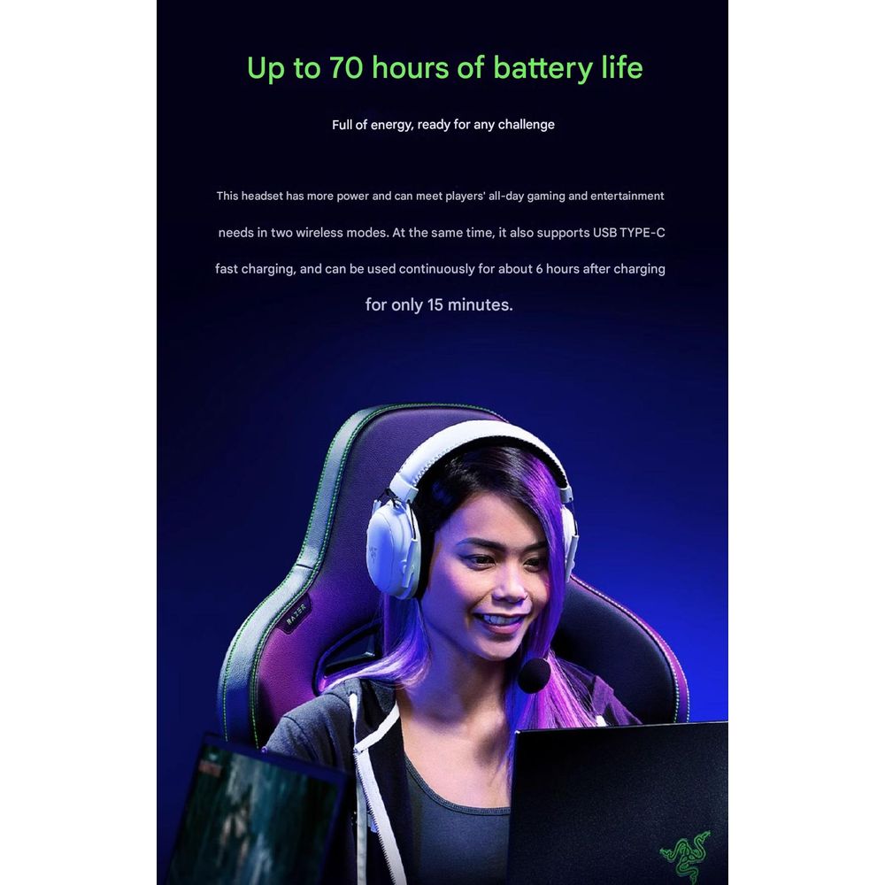 Razer Shark V2 USB Wireless Gaming Headset 8