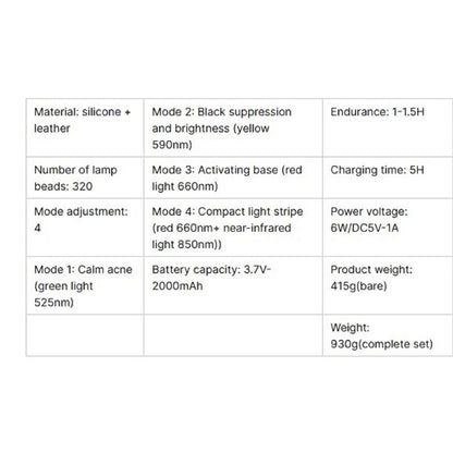 Red LED Face Mask for Acne Treatment 10