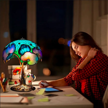 Retro Stained Plant Mushroom Lamp 5