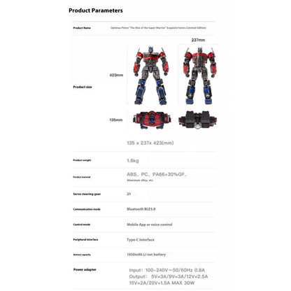 Robosen Rise of The Beasts Optimus Prime Robot 8