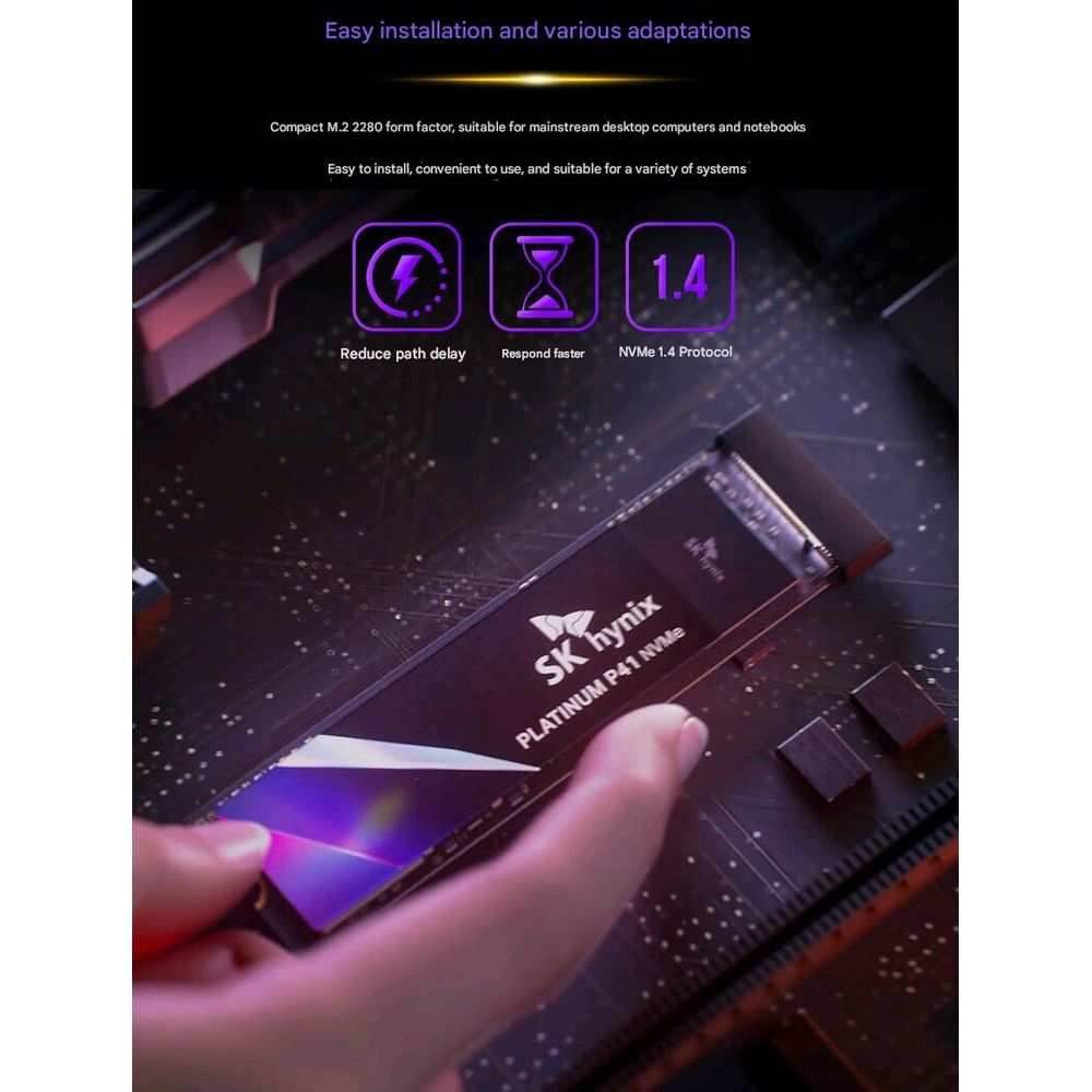 SK hynix P41 2TB NVME PCIe4.0 Solid State Drive 2