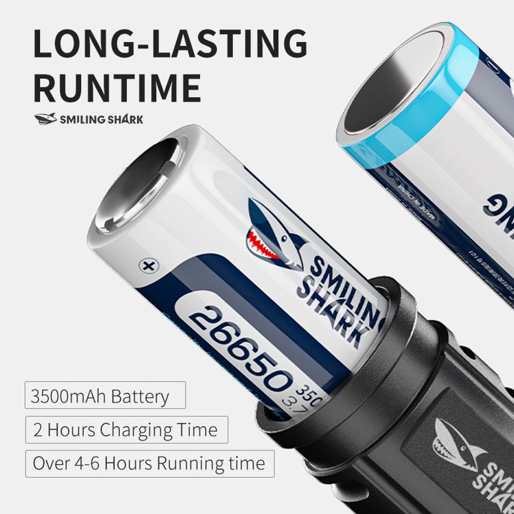SMILING SHARK E529 Multifunctional Laser Xenon Flashlight 3