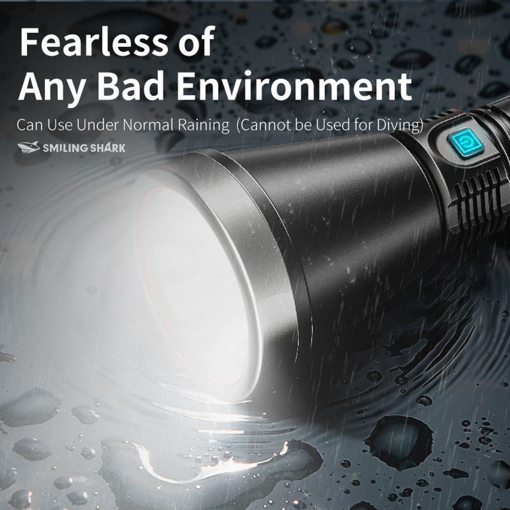 SMILING SHARK E529 Multifunctional Laser Xenon Flashlight 5