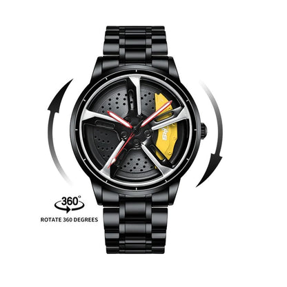 SVJ Men's Spinning Wheel Watch 4