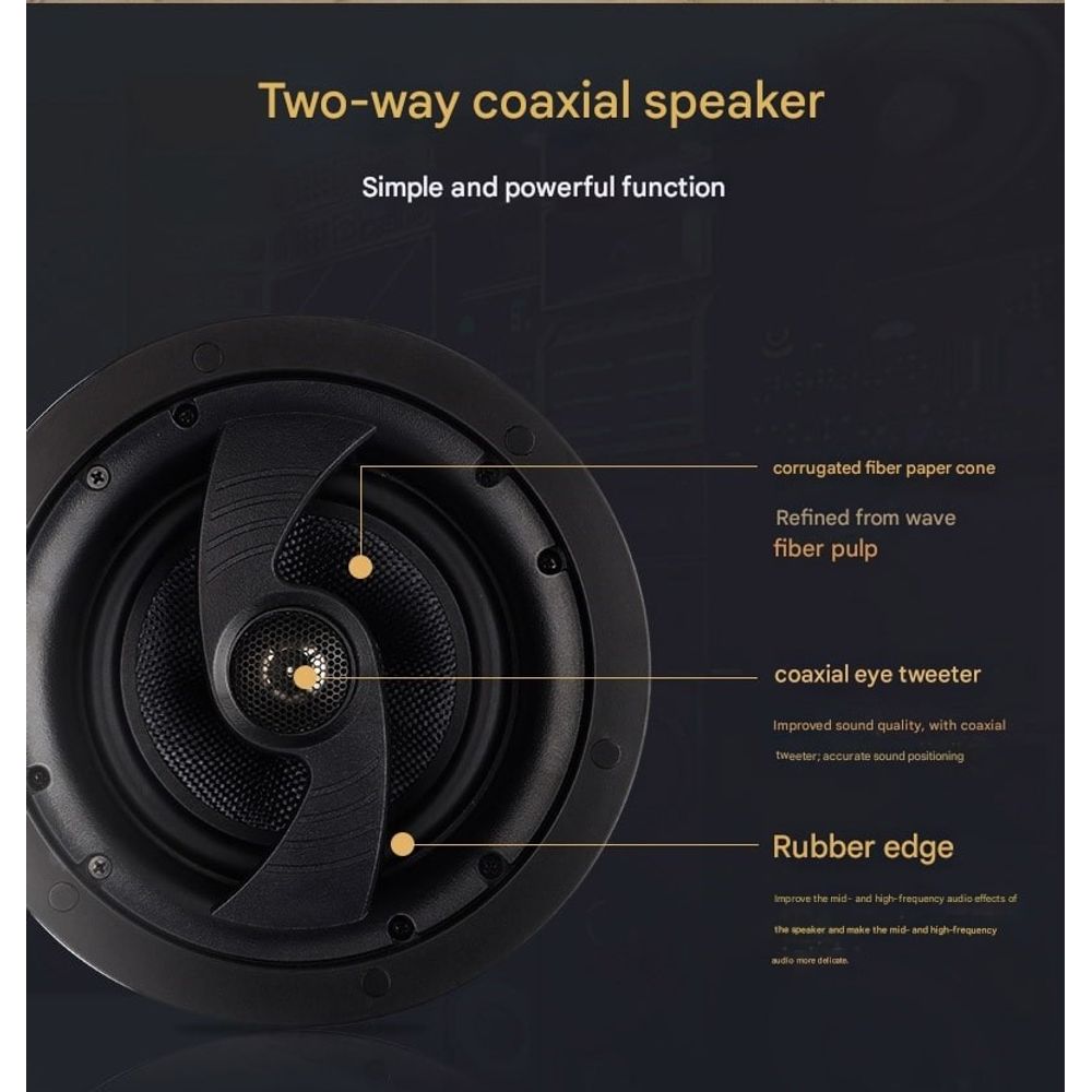 Sansui T5 Ceiling Speakers Home Theater Full Set 3