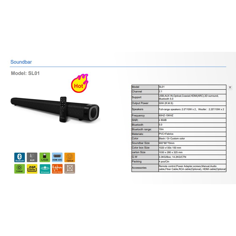 TV Audio Echo Home Theater Speaker 7