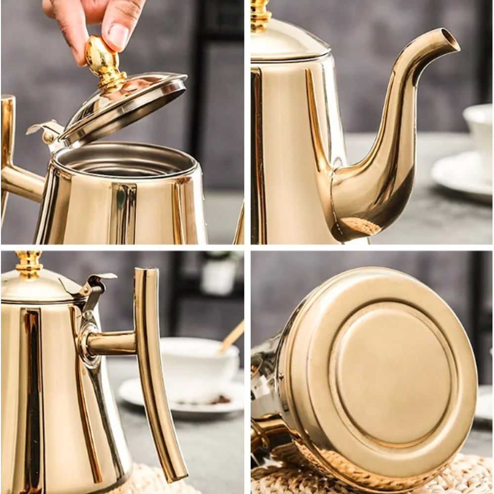 Thickened Stainless Steel Filter Teapot 2