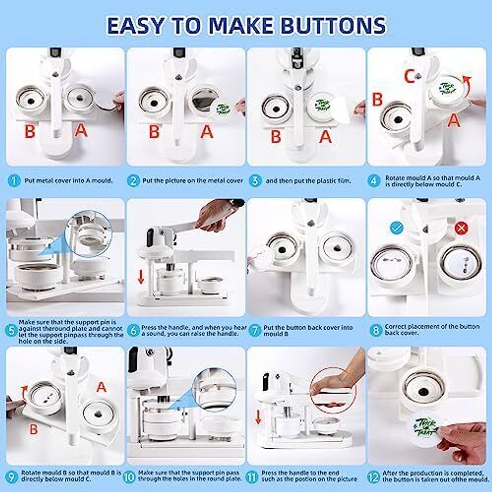 Tigoola Button Maker Machine 58mm 4