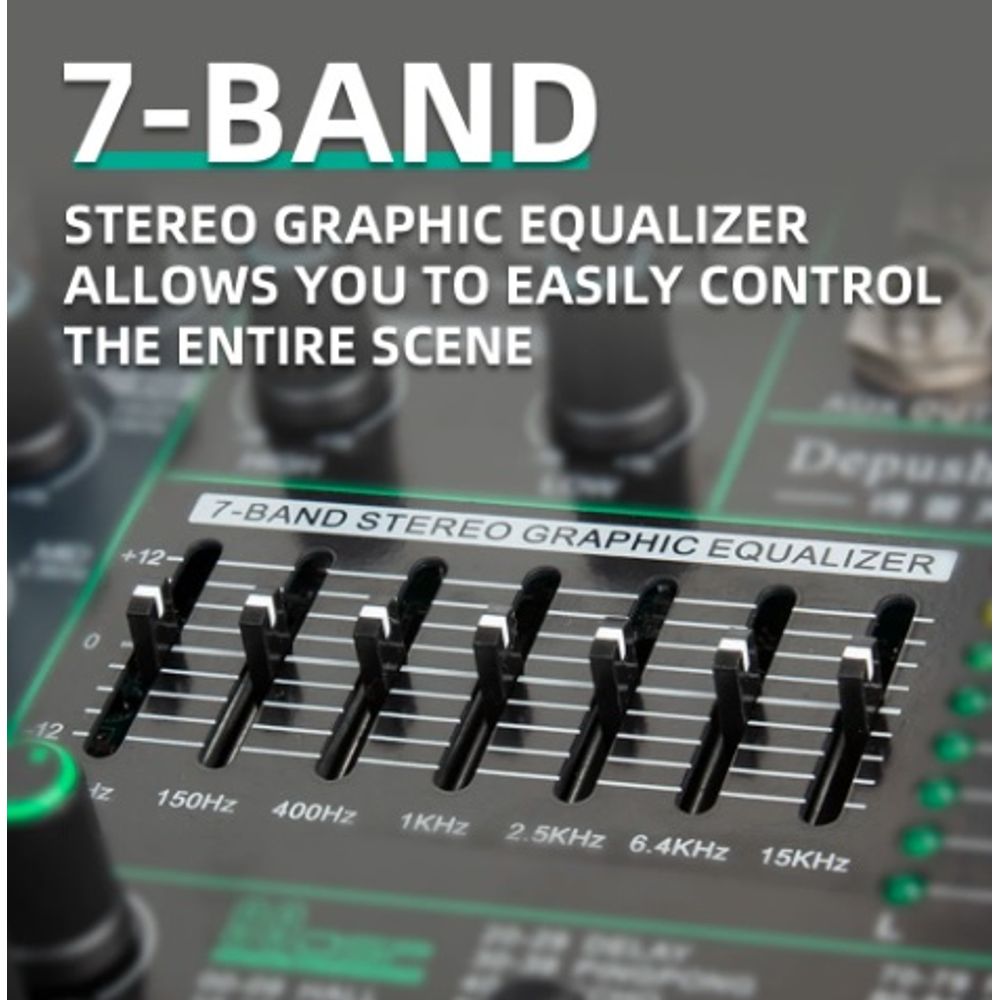 USB Audio Mixer Sound Board 8