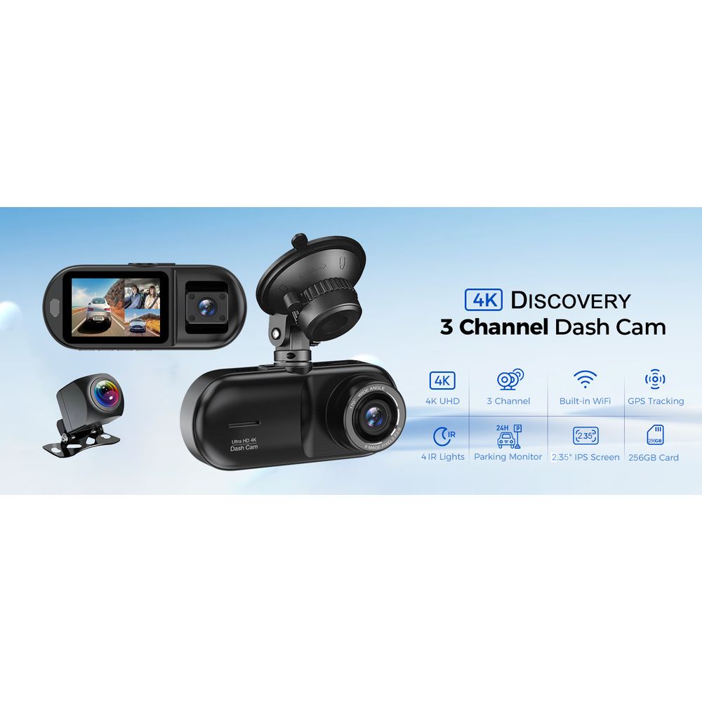 V25 Ultra HD 4K Triple Recording Dash Cam 5