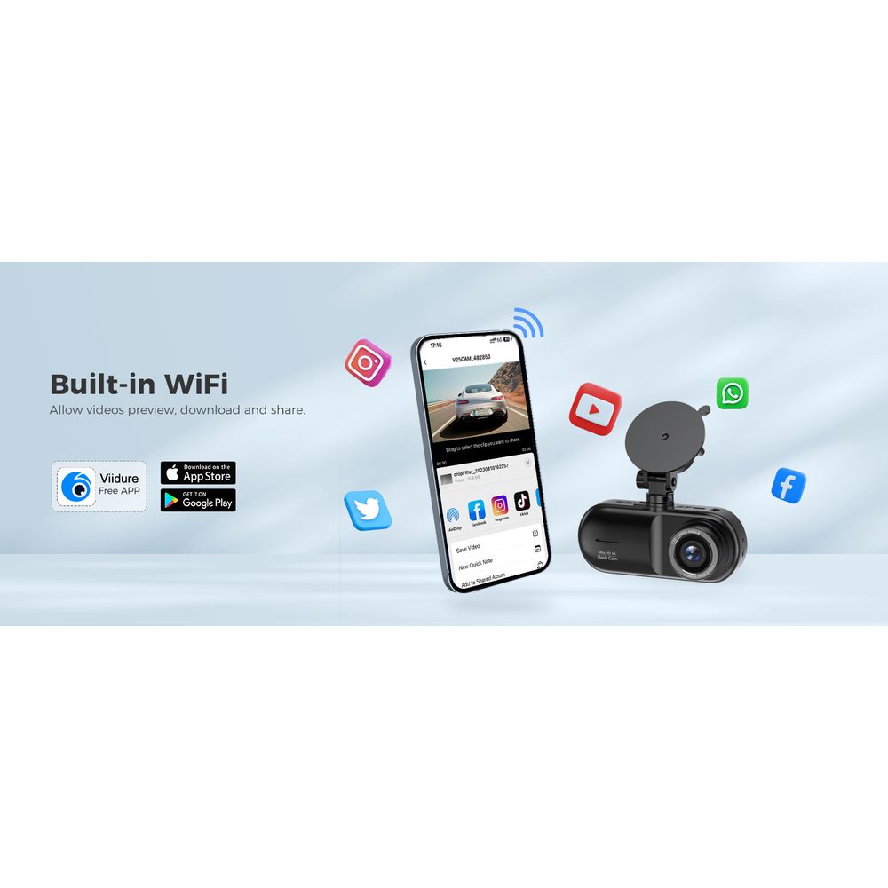 V25 Ultra HD 4K Triple Recording Dash Cam 7