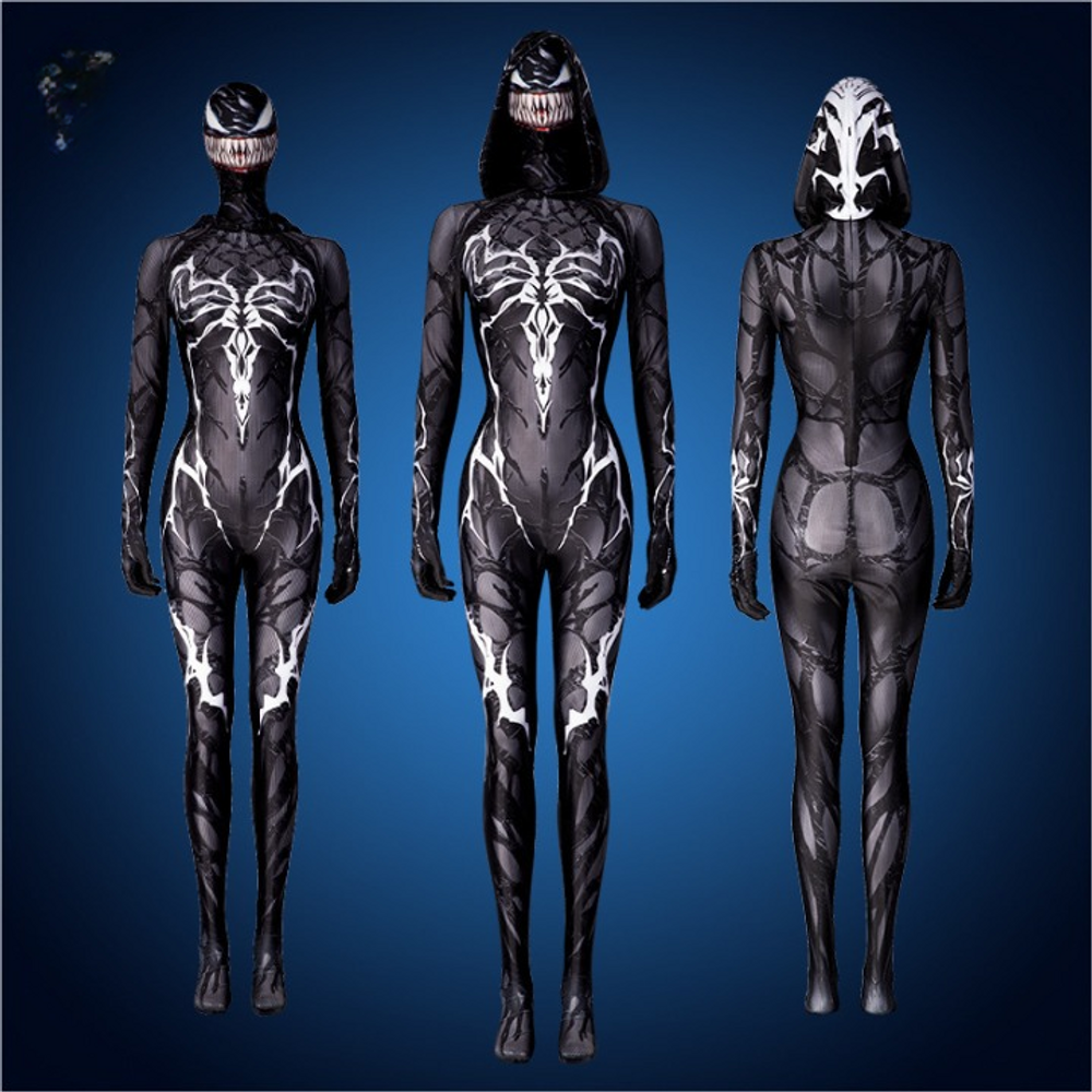 Venom Black Poison Queen Cosplay Costume 3