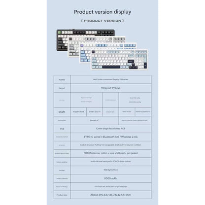 Wolf Spider F99 Starfall Condensation Gaming Keyboard 7