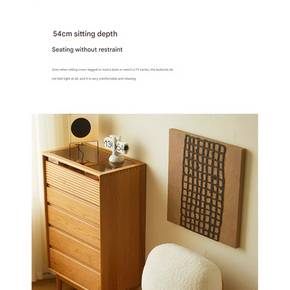 Wood Feet Alpaca Wool Living Room Single Sofa Chair 7