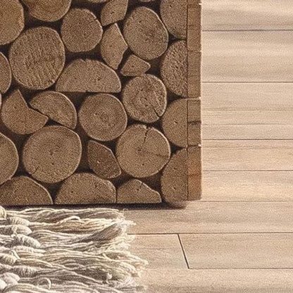 Wooden Block Side Console Table 2