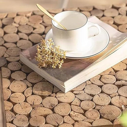 Wooden Block Side Console Table 6