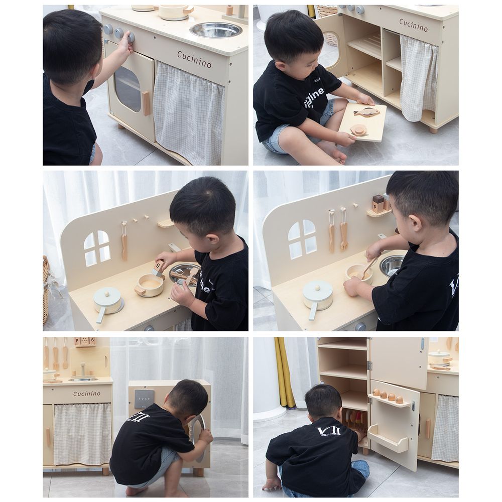 Wooden Kitchen Set for Kids 5