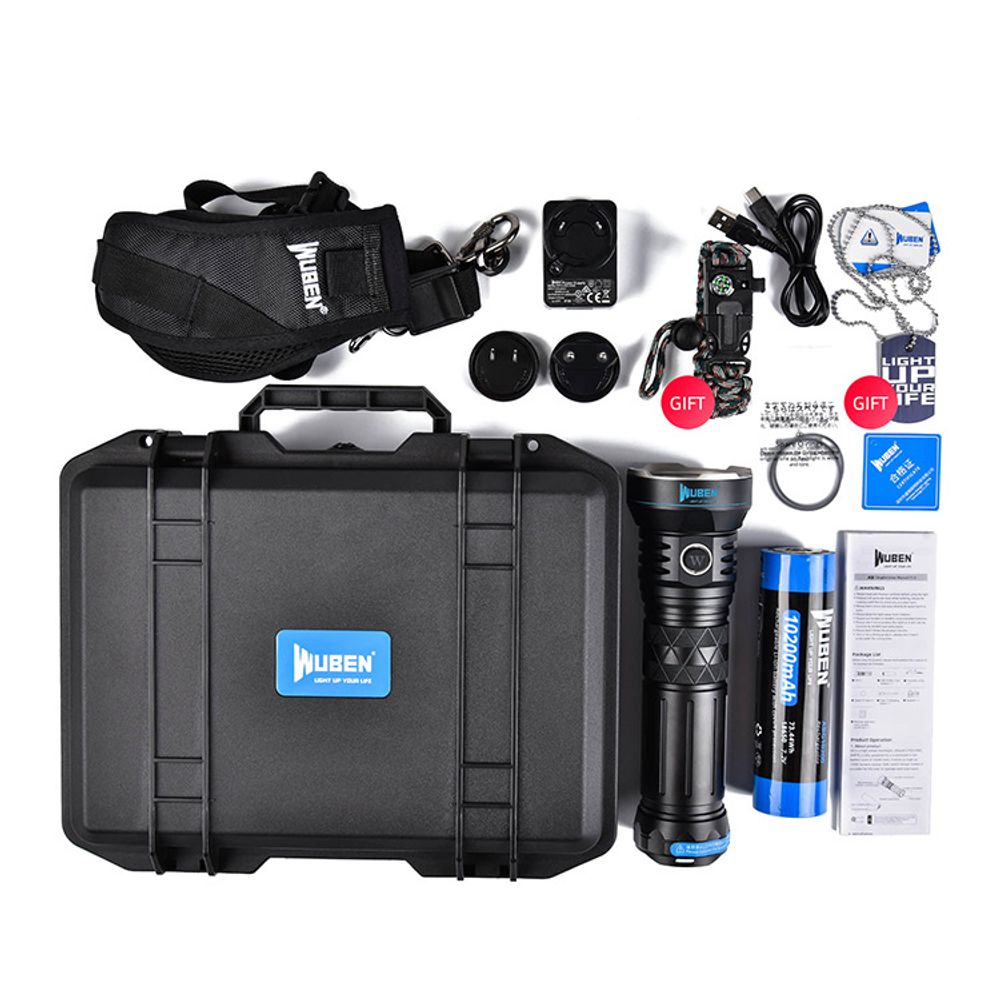 Wuben A9 Emergency High Power Flashlight 1