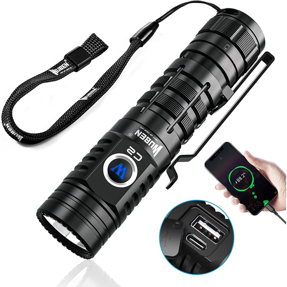 Wuben C2 Long Battery Flashlight 1