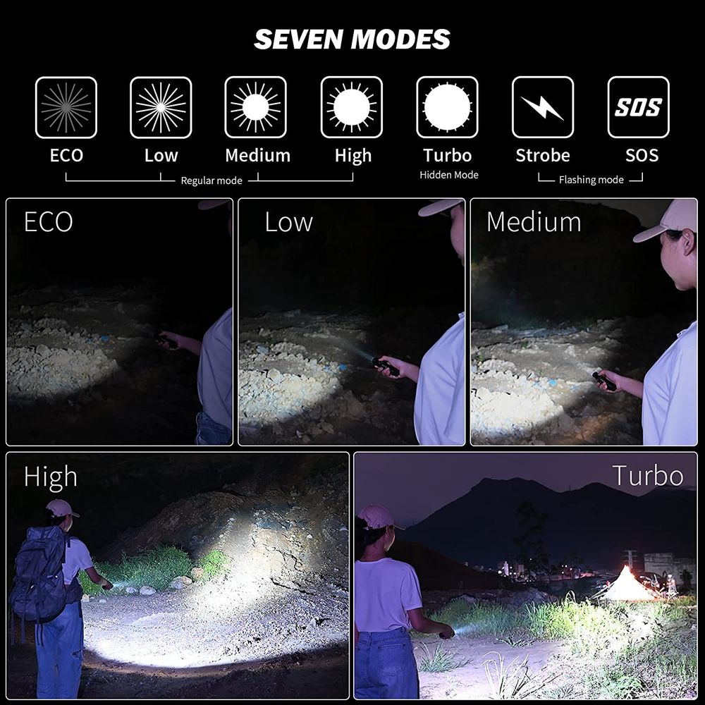 Wuben C2 Long Battery Flashlight 3