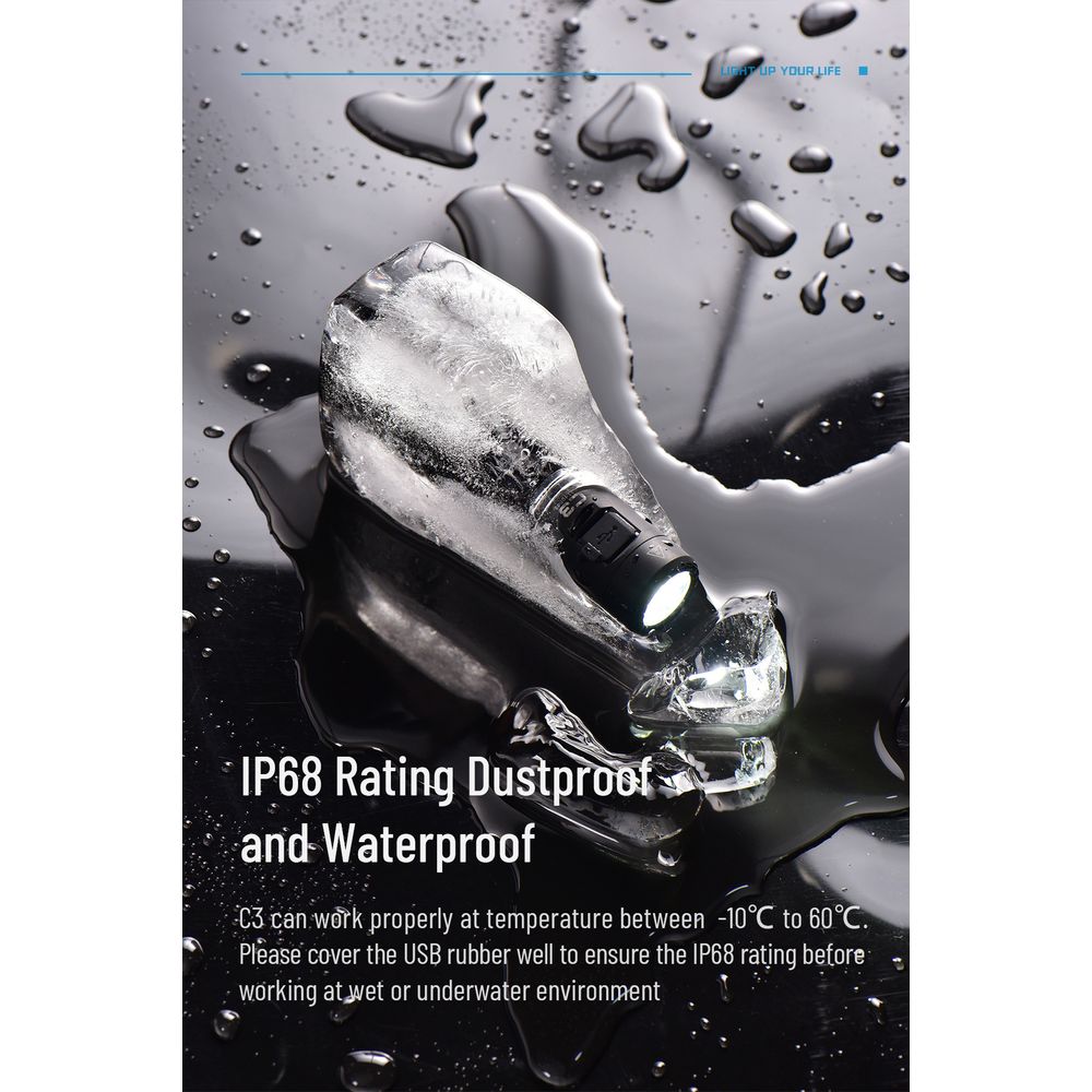 Wuben C3 Emergency Portable Flashlight 4