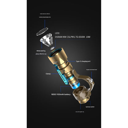 Wuben T4 Portable Tactical Flashlight 3