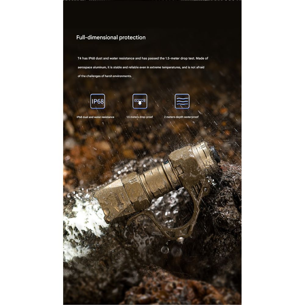 Wuben T4 Portable Tactical Flashlight 5