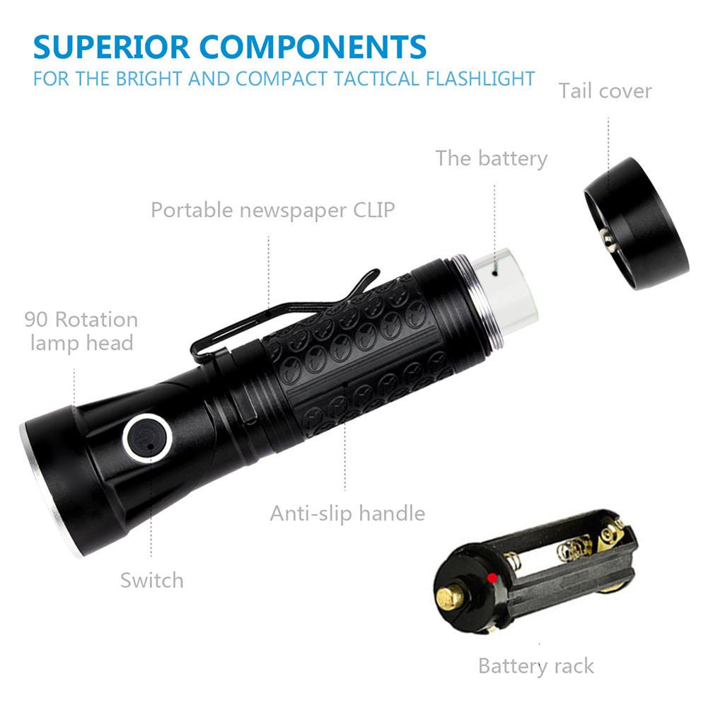 XML T6 Rotating Head Flashlight 10