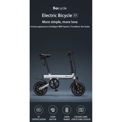 Xiaobai Bicycle S1 250W Foldable Electric Road Bike 3