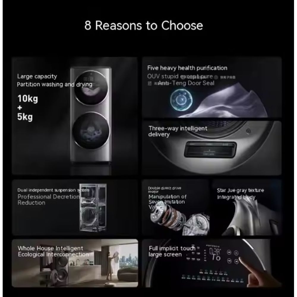 Xiaomi 15kg Wash Machine Washer & Dryer 8