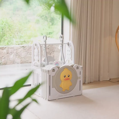 Indoor Playpen Playground Fence with Crawling Mat