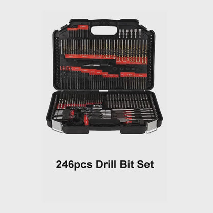 246 PCS Titanium HSS Screwdriver Bit Kit