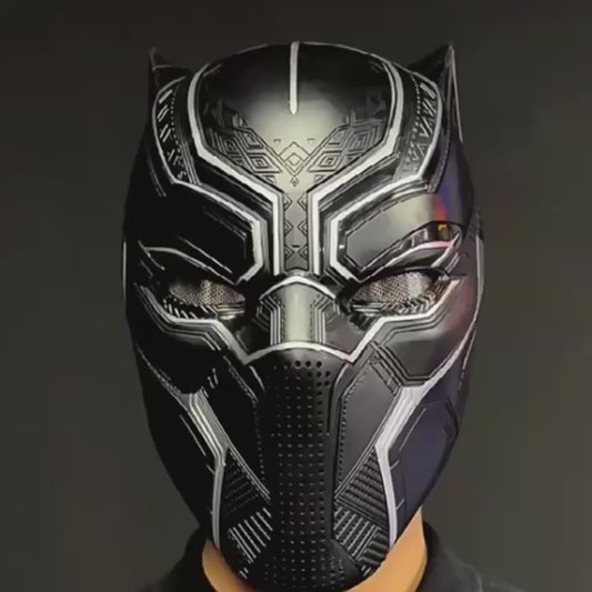 Killerbody Black Panther Helmet with Bluetooth Speaker Base