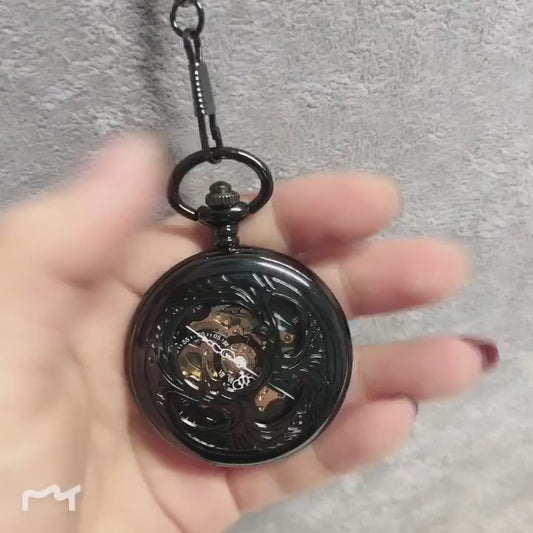 Heart shaped Mechanical Pocket Watch