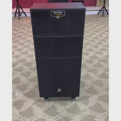 Outdoor High-Power PA Speaker with Mic & Wheels